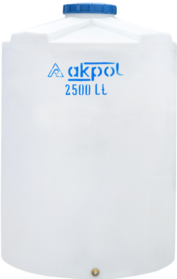 Akpol 2500 Lt Polietilen Dik Su Deposu