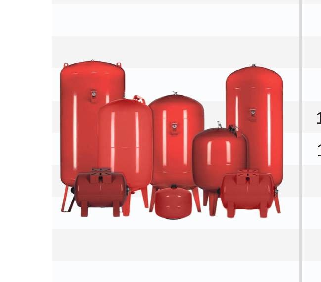 Kaysu Değiştirilebilir Membranlı Ağır Hizmet Basınçlı Hidrofor Tankları (24L - 1500L)