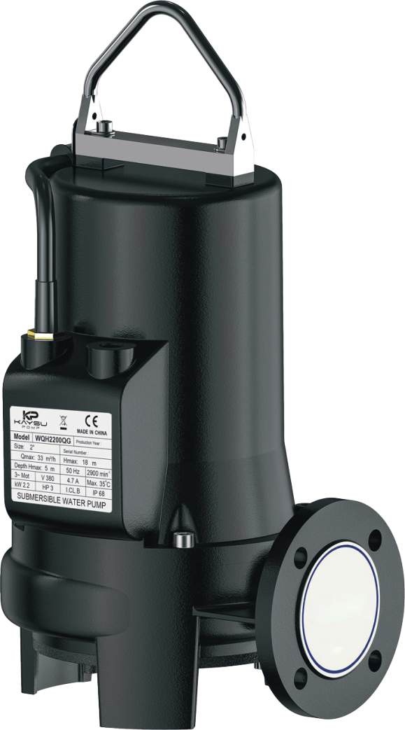 Kaysu WQH2200QG Döküm Gövdeli Öğütücülü Foseptik Pompası (3.0 HP 380V)