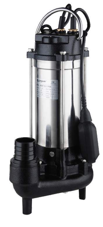 Winpo WNP 7-8 GR Flatörlü Kırıcılı Foseptik Drenaj Dalgıç Pompa 12 mss  11 m³/h Monofaze(220V)